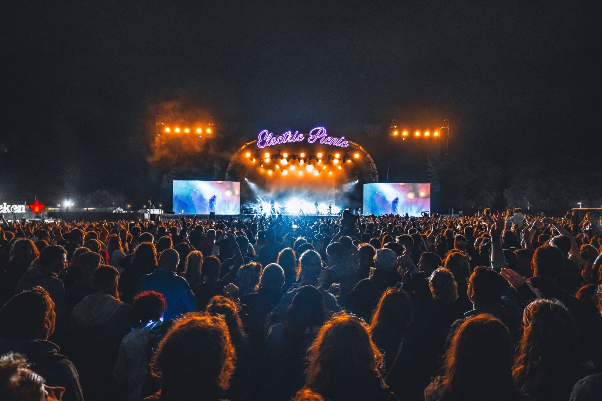 Photograph of a crowd at the Electric Picnic Main Stage.