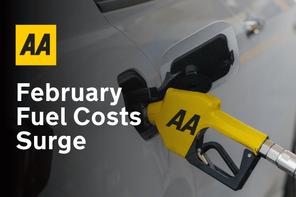 February AA Fuel Survey: Fuel Prices Rise in February, EV Costs Drop Slightly