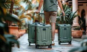 Man carrying multiple hand bags, Travel Insurance, Multi-Trip Travel Insurance, Single Trip Travel Insurance